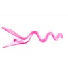 1 x Wave Hair Clip Mini in Pink Silk Approx.