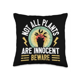 Carnivore Plant Lover - Beware Of My Venus Fly Trap Throw Pillow