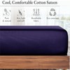 AL NOOR HOME Premium Navy Blue Fitted Sheet - 100%
