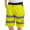 Mivaro Men's Work Shorts with Reflective Stripes in Signal Colours,