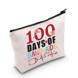 Nurse Cosmetic Bag 100 Days Aid Gifts for Nurses 100 Days Nurse Toiletry Bag, Band aids in the UK