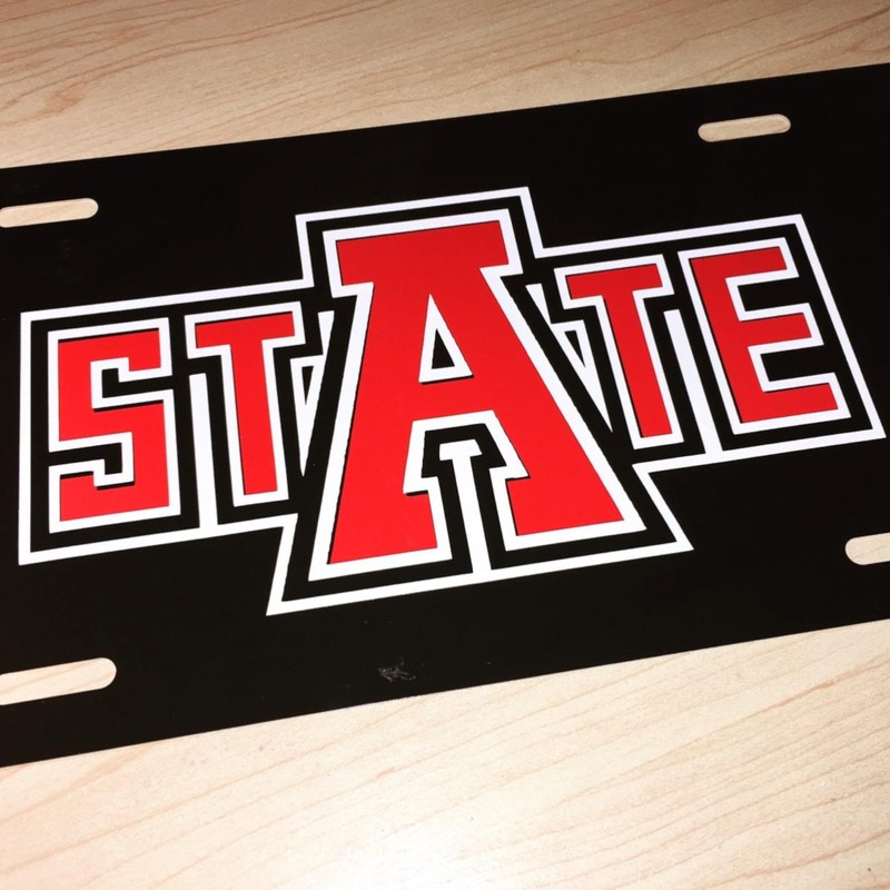 Blank License Plate (Flat Aluminum WHITE) (2pk)