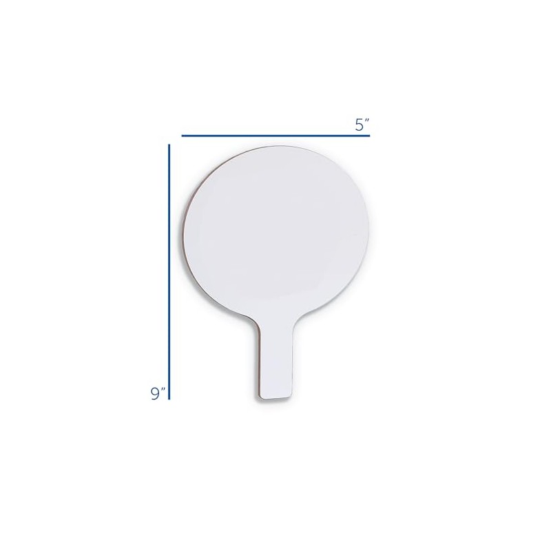 Flipside Products Mini Dry Erase Answer Paddles, Auction, Handheld Whiteboard,