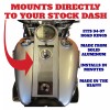 Kustom Cycle Parts Black & Grey American Flag Metal Dash
