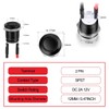 RUNCCI-YUN 10pcs 12 mm Push Button Waterproof Metal Push Button