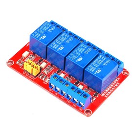 ShillehTek 4-Channel 12V Relay Module – High & Low Level Trigger Relay Controller Board for Arduino, Raspberry Pi, PLC, Home Automation, Industrial Control, Robotics, DIY Projects