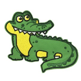 Alligator 5" Embroidered Patch DIY Iron-on or Sew-on Decorative Applique Everglades Kids Nature Series