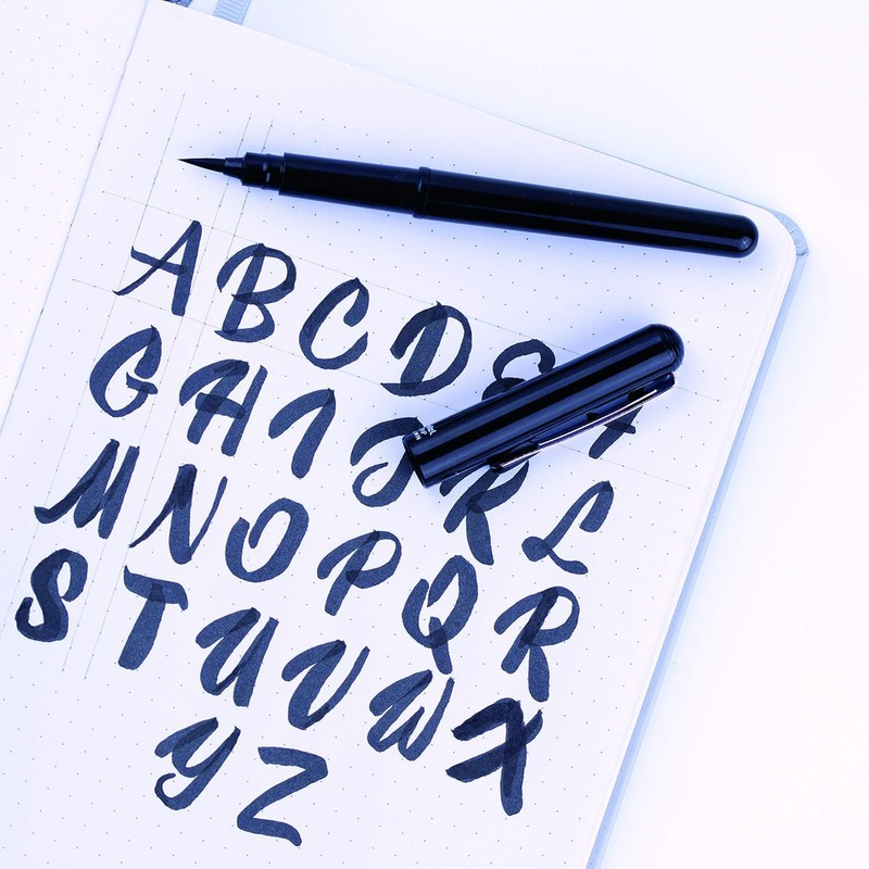 Pentel Pocket Brush Pen Brush Pigment Refillable Black Ink 1