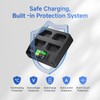 ACCSOON Toprig 4-Bay LP-E6 Battery Charger PD60W Fast Charger LCD