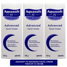 Aquasoft FC Advanced Facial Cream - best face cream for extremely dry skin(pack of 3)100g