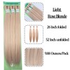 Light Rose Blonde Braiding Hair Pre stretched Hypoallergenic Synthetic ez