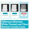 Ga-Geetopia Narrow Size - Thin PEVA Clear Plastic Shower Curtain