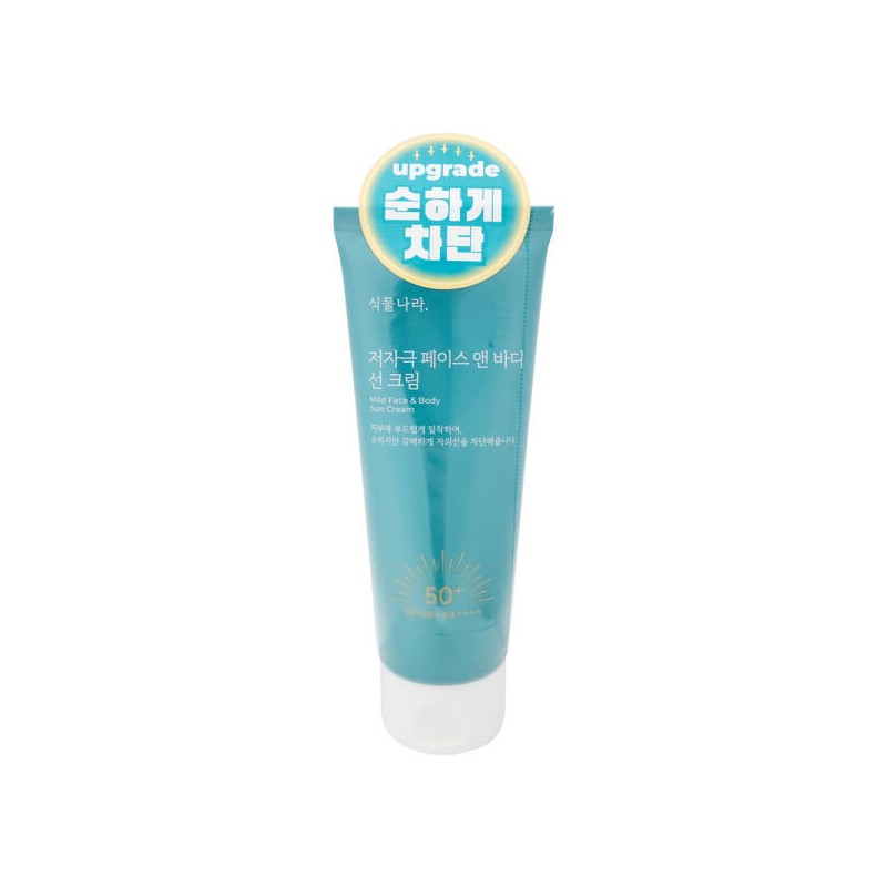식물나라 저자극 페이스 앤 바디 저자극 선크림 자외선차단제 150ml 1개