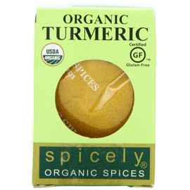Spicely Organics Turmeric Powder 0.45 Ounce ecoBox Certified Gluten Free