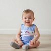 fhutpw Newborn Baby Boys Clothes Jumpsuit Sleeveless Plaid Overalls 4th