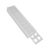 Clear Acrylic Flower Vase Multi Holes Elegant Decorative Long Rectangle