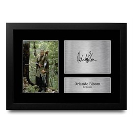 HWC Trading FR A4 Orlando Bloom Lord of the Rings Gifts Printed Signed Autograph Picture for Movie Memorabilia Fans - A4 Framed
