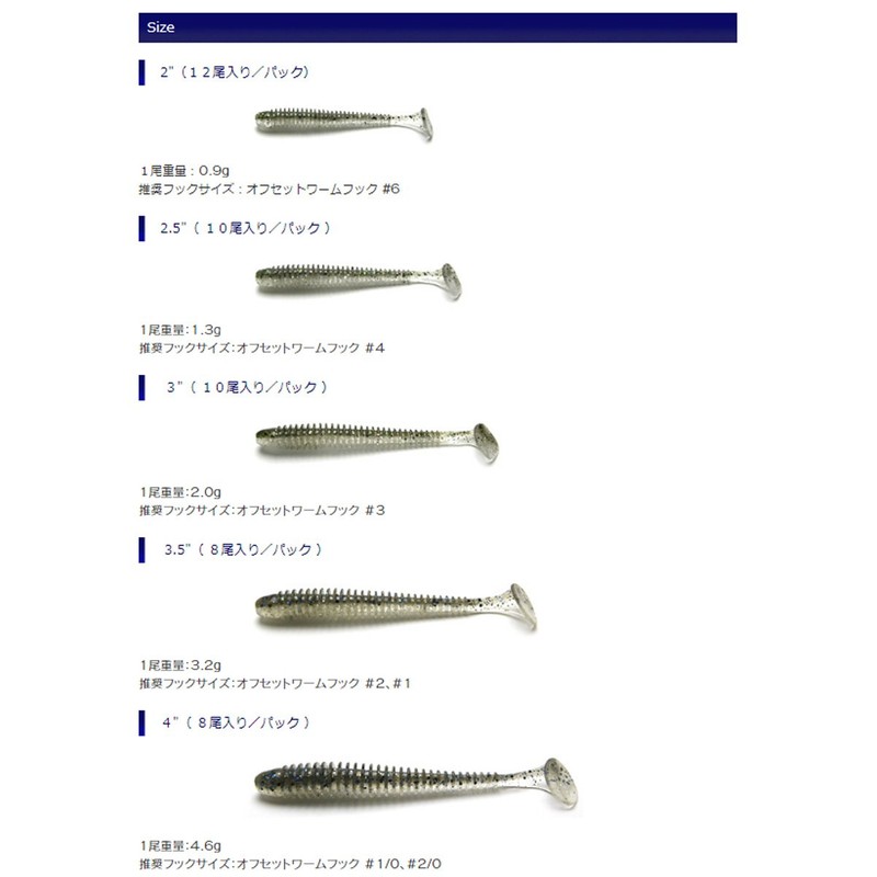 KEITECH(ケイテック) ワーム スイングインパクト 4インチ 4.6g エレクトリックジュンバグ #408 ルアー