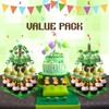 2 Pack Cupcake Stands for Pixel Game Birthday Party Decorations