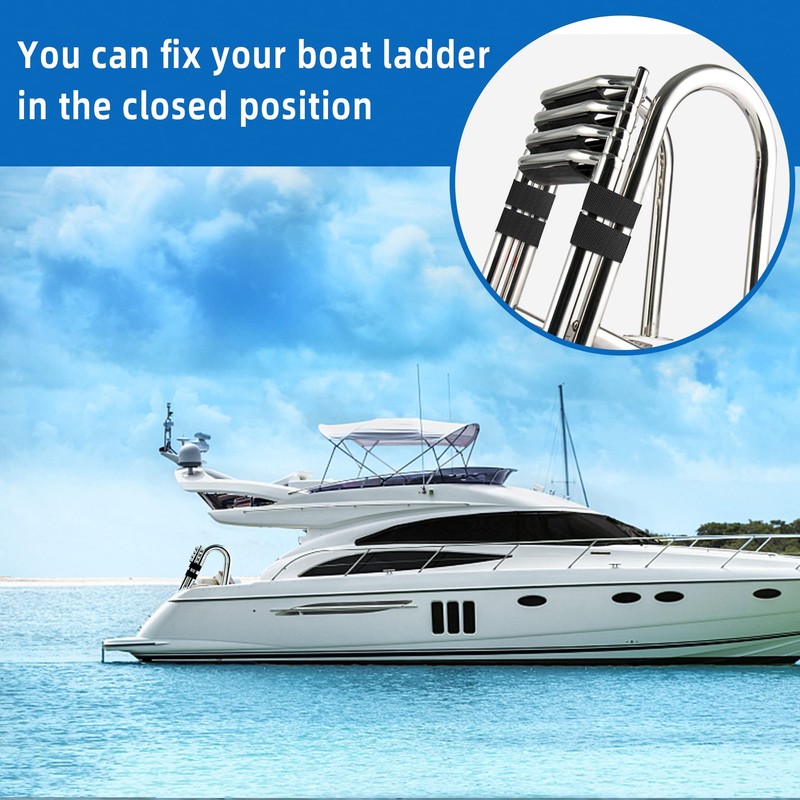 codree 4 PCS Pontoon Boat Ladder Strap-18 Inch UV Resistant
