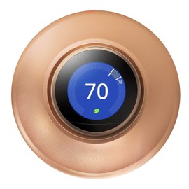 POPMAS Copper Metal Wall Plate for Nest Learning Thermostat 3rd Generation 2016 Version Bracket Mount (2020 New Nest Thermostat Can't Be Used)