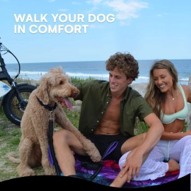 Black Rhino Aqua LEASH Dual Handle Heavy Duty Dog Leash for Medium to Large Dogs