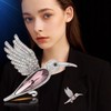 UNVAK Hummingbird Brooch for Women Rhinestone Hummingbird Brooch Pin Pink