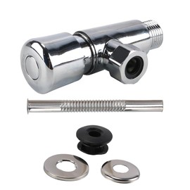 Enwye Manuelles Urinal-Spülventil aus Zinklegierung, manuelles Verzögerungs-Spülventil-Tasten-Kit für Toiletten und Urinale