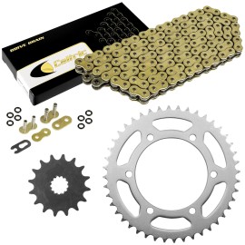 Suzuki Gold O-Ring Drive Chain & Sprockets Kit for Suzuki GSX-R750 W/X 1998 1999
