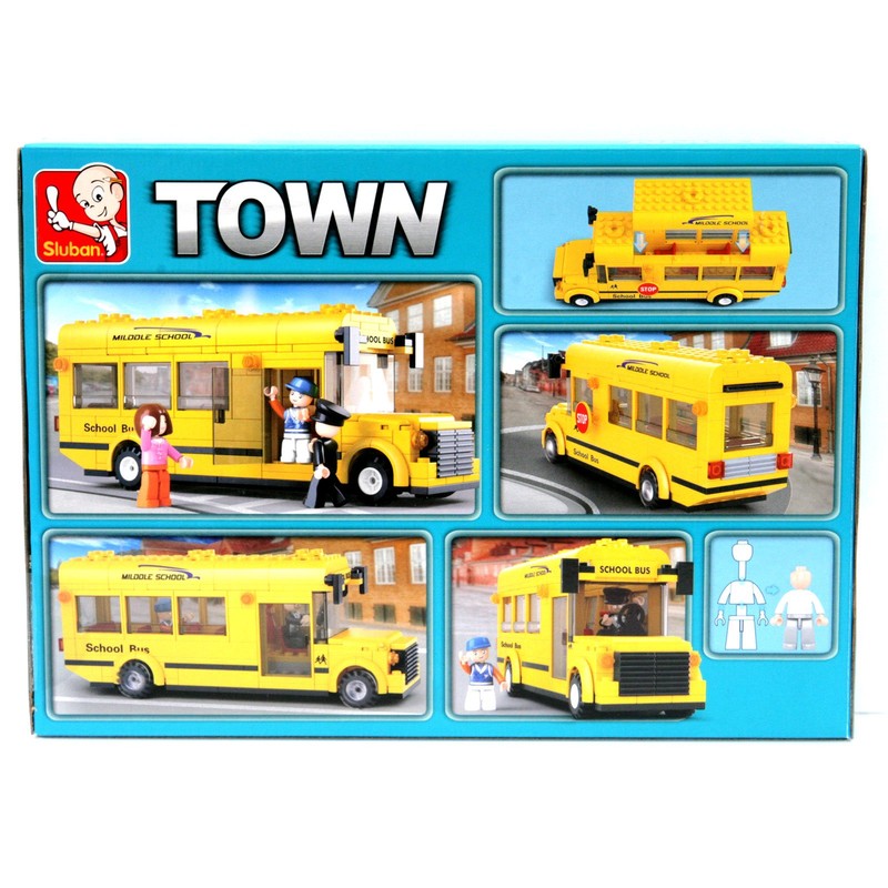 Sluban School Bus "Town" Building Kit (219-Piece), Medium