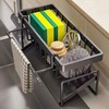 깔끔한 싱크대정리 자동 물빠짐 수세미 거치대 23x9cm 탄소강 Neat Sink
