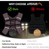 APEXUP APEXUP Weighted Vest with 5lbs/10lbs/15lbs/20lbs/25lbs/30lbs Weights and Reflective Stripe,