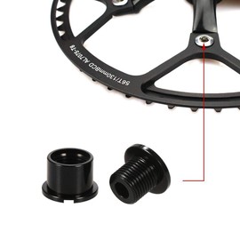 LANODO Bicycle Chainring Bolt, Single, M8x6mm, Super Light, Aluminum, Alloy Bolts, Suitable for Road Bikes, Mountain Bikes, BMX, MTB, Set of 5