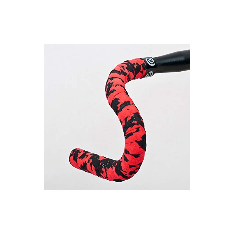Bike Ribbon Cork Plus Handlebar Tape, Red/Black, One Size