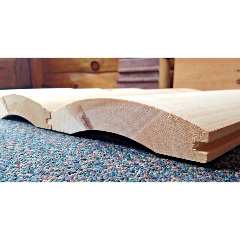 Classic Log Homes, Inc. 2" x 8" White Pine, Tongue