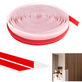 Cranviech【2024 New Upgrade】 20ft T-Shape Door Window Seal Strip Glass Shower Door Draft Stopper, Weatherproofing Windproof for Gaps &Cracks, Transparent Weather Stripping, Energy Saving Seal