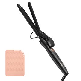Ryanboo Hair Iron, 19mm/0.75 inch Curling Iron, 5 Temperature Settings, Professional Classic Curls for All Hair Types, Max 430℉, Suitable for Worldwide Voltage (Black)