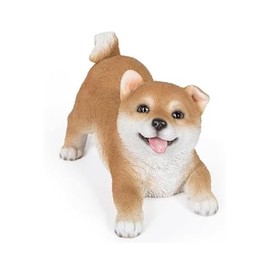 Uvia H18475-1 Shiba Inu (15 x 8.3 x 9 cm) Doll Figurine Figurine Figurine Animal Garden Decoration Dog Dog