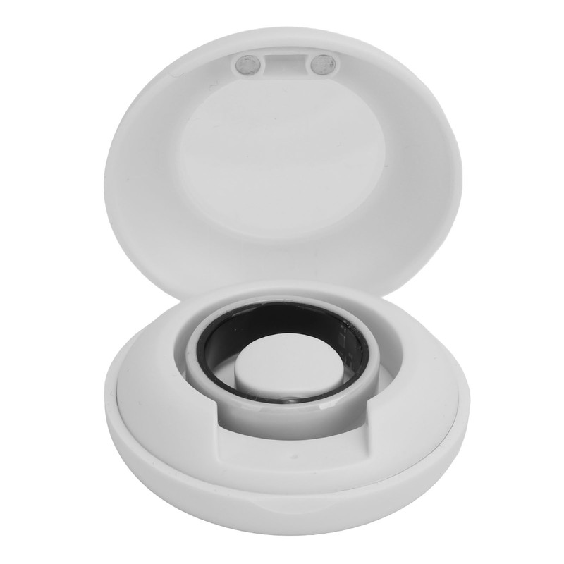 Smart Ring White BT IP68 Waterproof Rechargeable Pedometer Sleep Tracking