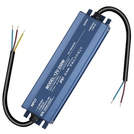 LED Transformer 12 V 20.8 A, IP67 Waterproof LED Transformer 12 V 250 W, Transformer 230 V to 12 V, LED Power Supply 12 V, LED Transformer 12 V 250 W, No LED Flicker, No Noise, LED Driver 12 V for