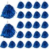 GYDbow 24 PCS Blue Cheerleading Pom Poms Bulk - Soft
