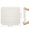 Shower Mat, Non-Slip Square Bath Mat, 48 x 48 cm,