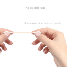 CANDORE - Bamboo Cotton Buds - Ultra Soft & Sturdy - 100% Biodegradable & Natural - 8 Packs of 100 - Eco-Friendly & Multi-Purpose