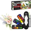 kander 30 Color Watercolor Paint Set with Detail Paint Brushes