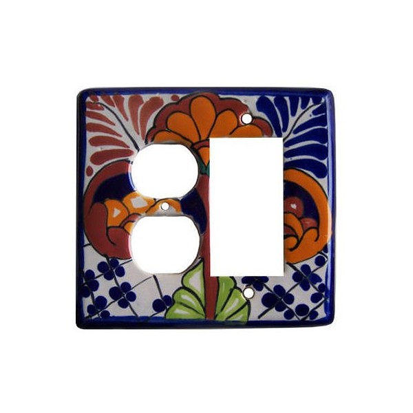 Fine Crafts Imports Decora-Outlet Mantel Talavera Switch Plate