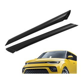 JMTAAT Windshield A-Pillar Trim Exterior Molding Pair Compatible with 2014-2019 Kia Soul 86170-B2000 86180-B2000 Windshield Pillar Trim Gloss Black Front Right Passenger and Left Driver Side