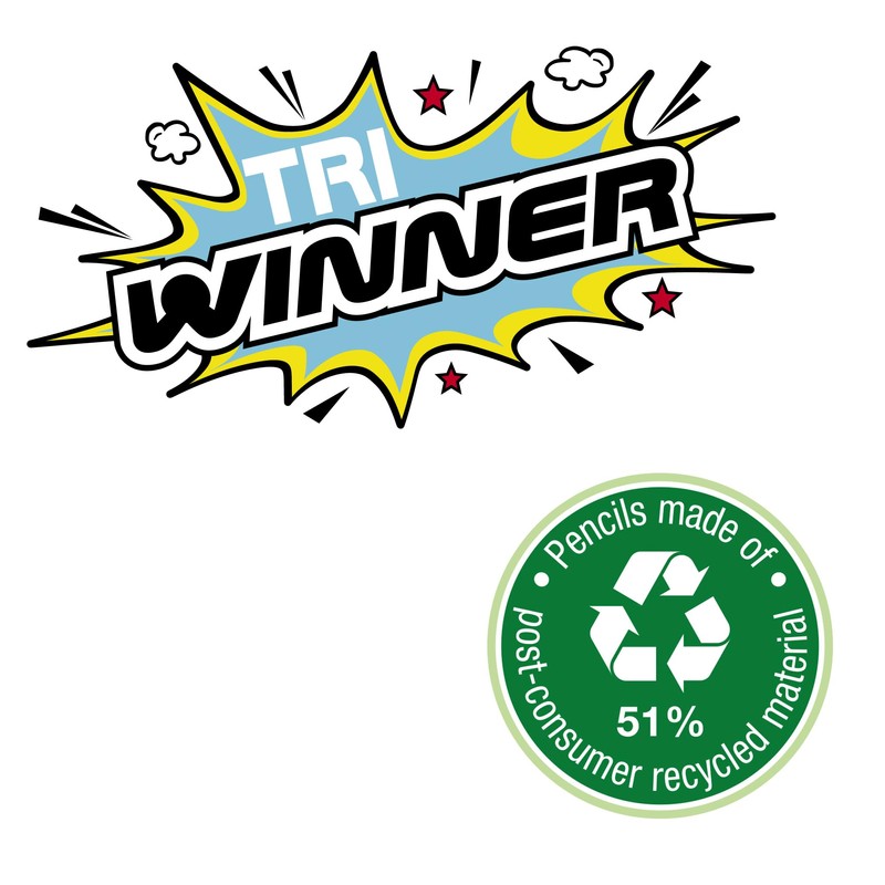 Eberhard Faber TRI Winner, 510099 Pencil Set with 2 Pencils