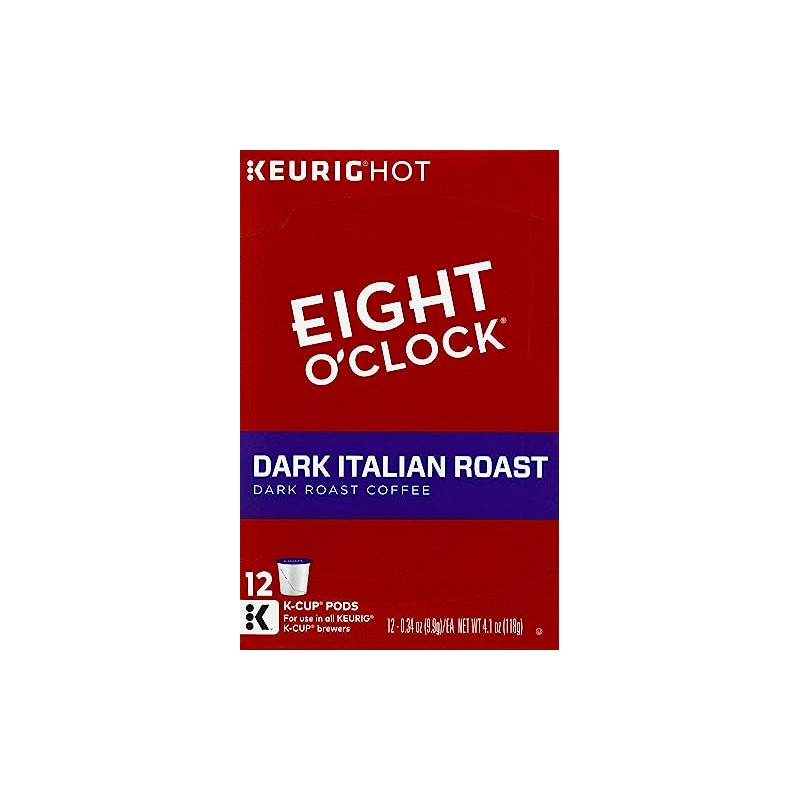 Eight O'Clock Coffee Dark Italian Roast Keurig K-Cups Coffee Pack,