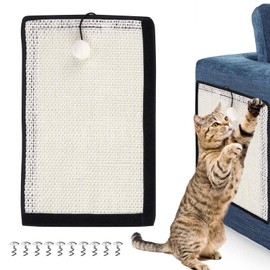 MisFun Cat Scratching Mat, Scratching Mat for Sofa, Furniture, Door, Sisal Carpet Cats, Natural Cat Scratching Boards, Scratch Protection for Cats