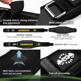 Weight Lifting Belt, Lifting Belts for Women Men,MANUEKLEAR Weightlifting Belt Quick Locking Back Support for Bodybuilding, Fitness, Powerlifting, Cross Training, Squats, Workout, Exercise